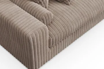Arken Lyx 5-sits Högervänd Djup Soffa med Divan i Manchester - Greige - Möbler - Soffa - Divansoffor & schäslongsoffa