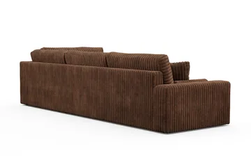Arken Lyx 5-sits Högervänd Djup Soffa med Divan i Manchester - Mörkbrun - Möbler - Soffa - Divansoffor & schäslongsoffa