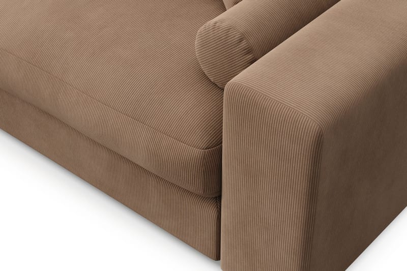 Arken Lyx 5-sits Vändbar L-formad Djup Divansoffa i Manchester - Brun - Möbler - Soffa - Divansoffor & schäslongsoffa