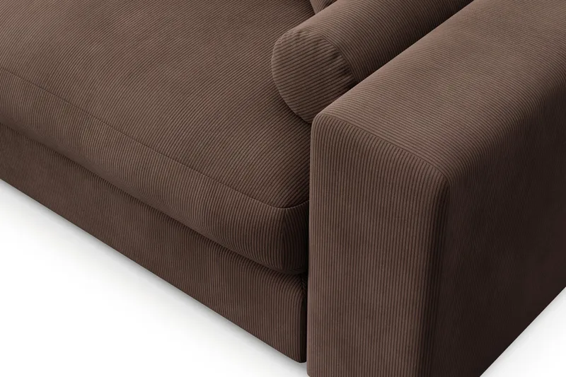Arken Lyx 5-sits Vändbar L-formad Djup Divansoffa i Manchester - Brun - Möbler - Soffa - Divansoffor & schäslongsoffa