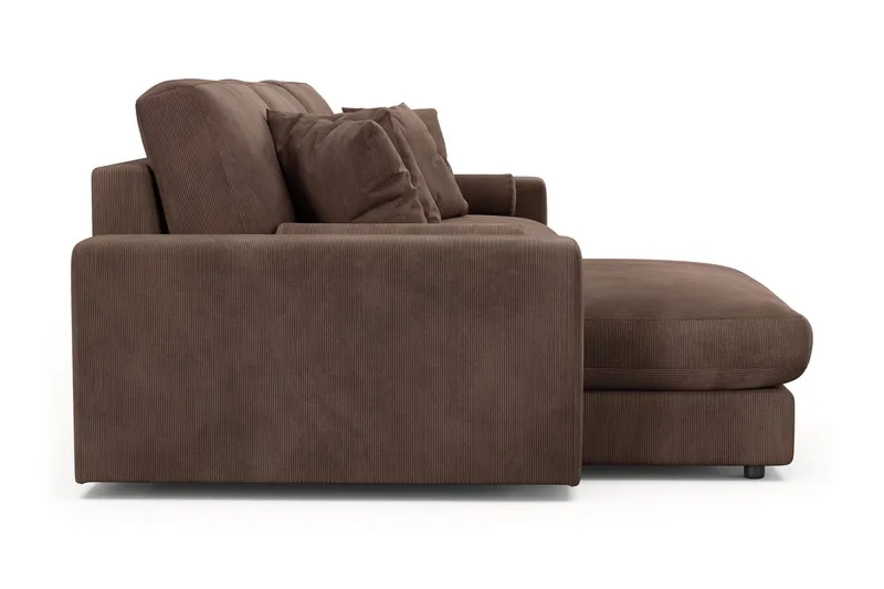 Arken Lyx 5-sits Vändbar L-formad Djup Divansoffa i Manchester - Brun - Möbler - Soffa - Divansoffor & schäslongsoffa