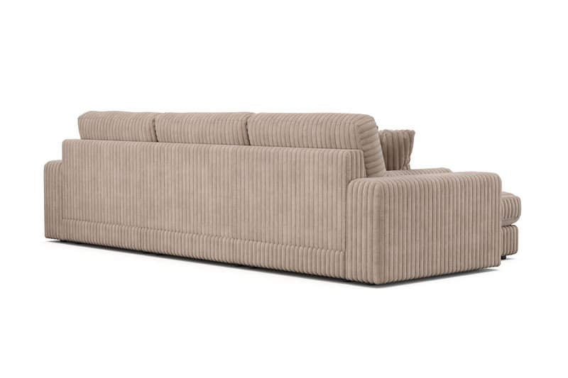 Arken Lyx 5-sits Vändbar L-formad Djup Divansoffa i Manchester - Greige - Möbler - Soffa - Divansoffor & schäslongsoffa