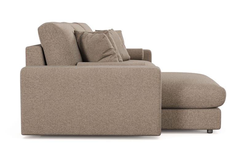 Arken Lyx 5-sits Vändbar L-formad Djup Divansoffa i Tyg - Brun - Möbler - Soffa - Divansoffor & schäslongsoffa