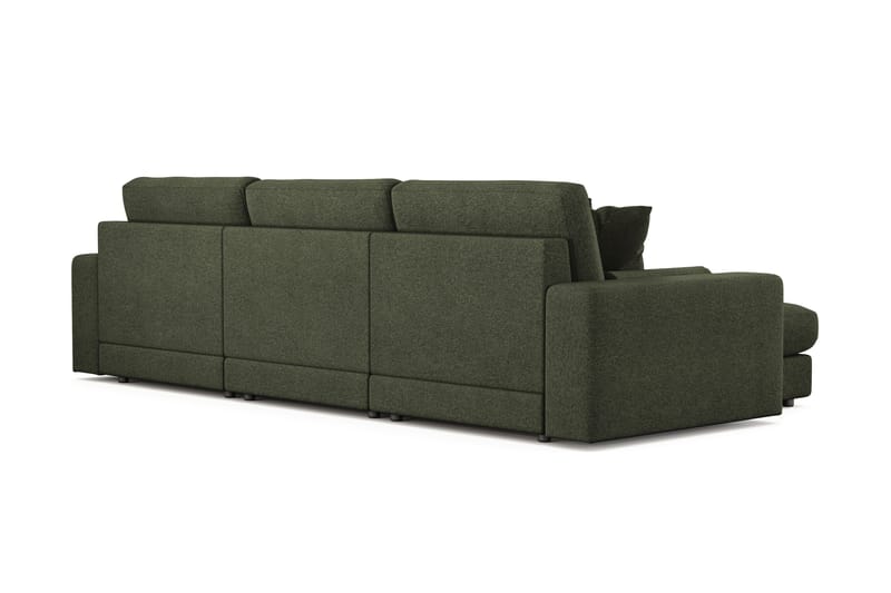 Arken Lyx 5-sits Vändbar L-formad Djup Divansoffa i Tyg - Grön - Möbler - Soffa - Divansoffor & schäslongsoffa