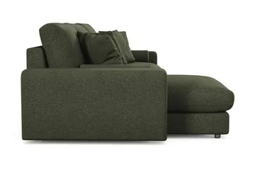 Arken Lyx 5-sits Vändbar L-formad Djup Divansoffa i Tyg - Grön - Möbler - Soffa - Divansoffor & schäslongsoffa