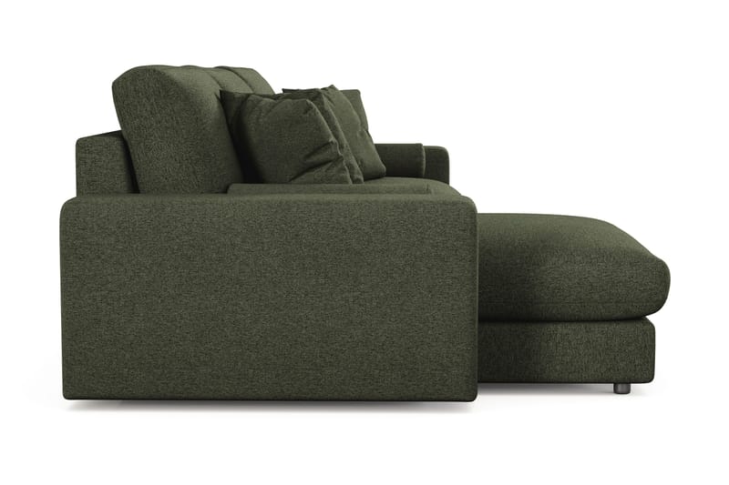Arken Lyx 5-sits Vändbar L-formad Djup Divansoffa i Tyg - Grön - Möbler - Soffa - Divansoffor & schäslongsoffa