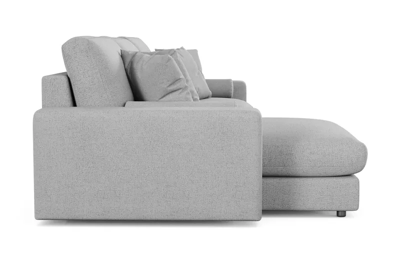 Arken Lyx 5-sits Vändbar L-formad Djup Divansoffa i Tyg - Ljusgrå - Möbler - Soffa - Divansoffor & schäslongsoffa