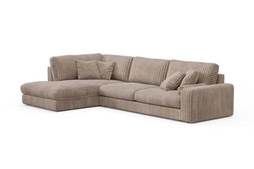 Arken Lyx 5-sits Vänstervänd Djup Soffa med Divan i Manchester - Greige - Möbler - Soffa - Divansoffor & schäslongsoffa