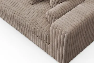 Arken Lyx 5-sits Vänstervänd Djup Soffa med Divan i Manchester - Greige - Möbler - Soffa - Divansoffor & schäslongsoffa