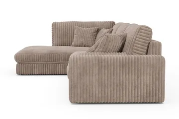 Arken Lyx 5-sits Vänstervänd Djup Soffa med Divan i Manchester - Greige - Möbler - Soffa - Divansoffor & schäslongsoffa