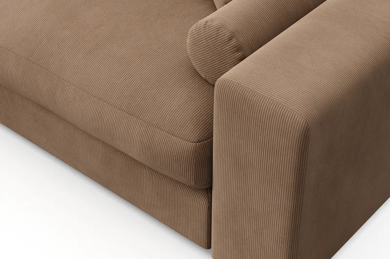 Arken Lyx 6-sits Vändbar L-formad Djup Divansoffa i Manchester - Brun - Möbler - Soffa - Divansoffor & schäslongsoffa