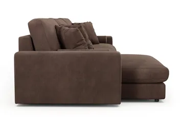 Arken Lyx 6-sits Vändbar L-formad Djup Divansoffa i Manchester - Brun - Möbler - Soffa - Divansoffor & schäslongsoffa
