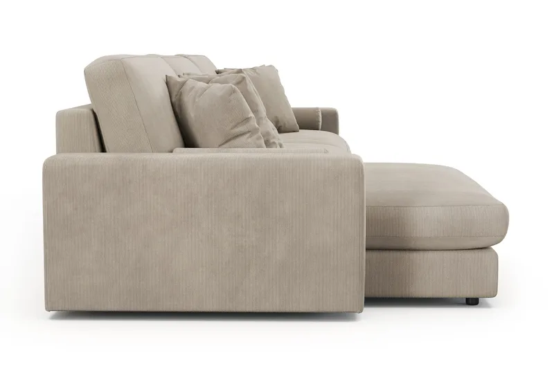 Arken Lyx 6-sits Vändbar L-formad Djup Divansoffa i Manchester - Greige - Möbler - Soffa - Divansoffor & schäslongsoffa