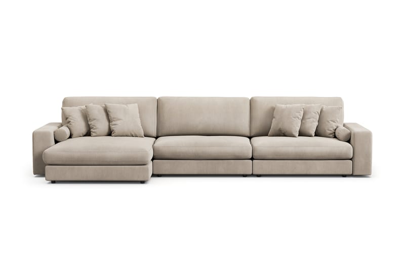 Arken Lyx 6-sits Vändbar L-formad Djup Divansoffa i Manchester - Greige - Möbler - Soffa - Divansoffor & schäslongsoffa