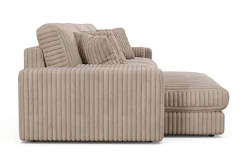 Arken Lyx 6-sits Vändbar L-formad Djup Divansoffa i Manchester - Greige - Möbler - Soffa - Divansoffor & schäslongsoffa