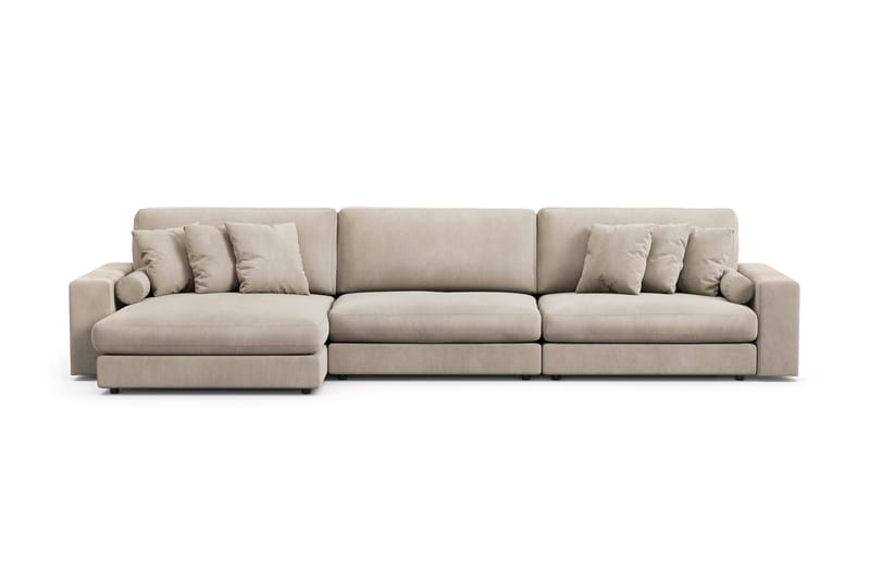 Arken Lyx 6-sits Vändbar L-formad Djup Divansoffa i Manchester - Greige - Möbler - Soffa - Divansoffor & schäslongsoffa