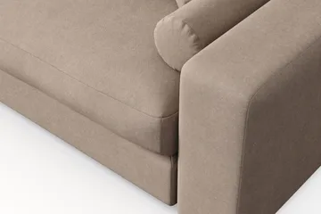 Arken Lyx 6-sits Vändbar L-formad Djup Divansoffa i Tyg - Beige - Möbler - Soffa - Divansoffor & schäslongsoffa