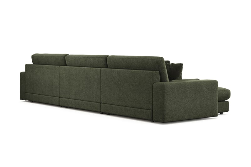 Arken Lyx 6-sits Vändbar L-formad Djup Divansoffa i Tyg - Grön - Möbler - Soffa - Divansoffor & schäslongsoffa