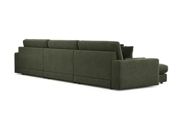 Arken Lyx 6-sits Vändbar L-formad Djup Divansoffa i Tyg - Grön - Möbler - Soffa - Divansoffor & schäslongsoffa