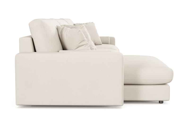 Arken Lyx 6-sits Vändbar L-formad Djup Divansoffa i Tyg - Ljusbeige - Möbler - Soffa - Divansoffor & schäslongsoffa