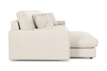 Arken Lyx 6-sits Vändbar L-formad Djup Divansoffa i Tyg - Ljusbeige - Möbler - Soffa - Divansoffor & schäslongsoffa