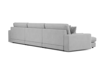 Arken Lyx 6-sits Vändbar L-formad Djup Divansoffa i Tyg - Ljusgrå - Möbler - Soffa - Divansoffor & schäslongsoffa