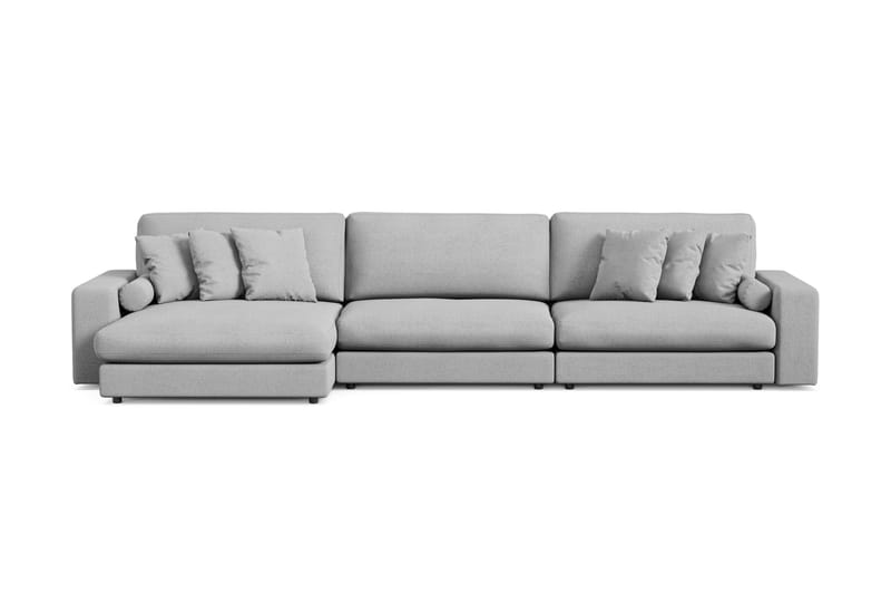 Arken Lyx 6-sits Vändbar L-formad Djup Divansoffa i Tyg - Ljusgrå - Möbler - Soffa - Divansoffor & schäslongsoffa