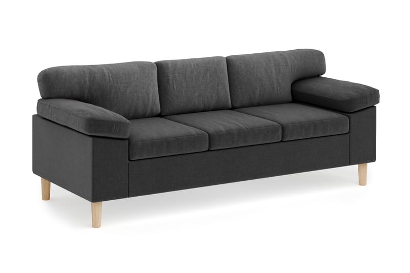 Askerod 3-sits Soffa - Grå - Möbler - Soffa - 3 sits soffa