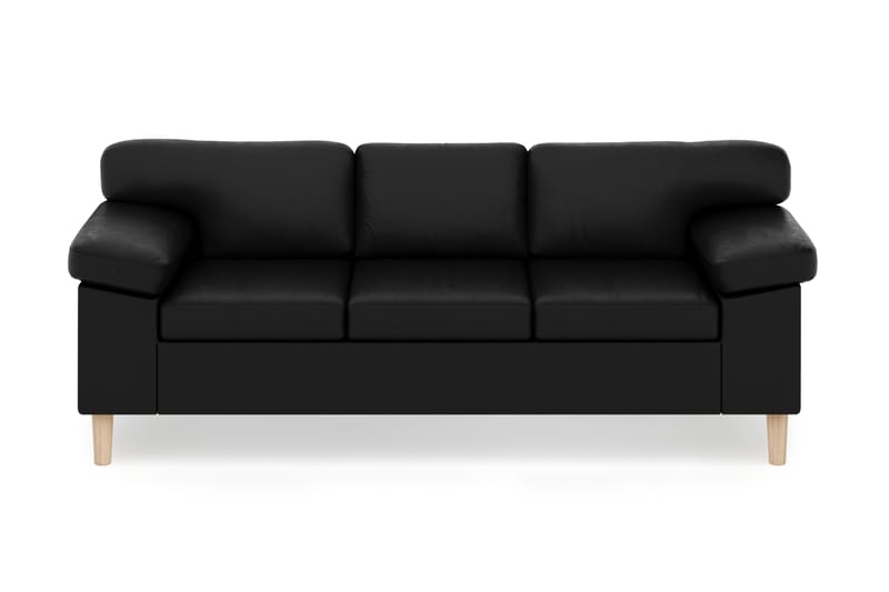 Askerod 3-sits Soffa - Svart - Möbler - Soffa - 3 sits soffa