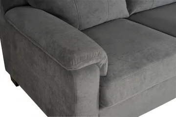 Atlas soffa 3-sits med hög rygg - Grå Chenille (Milton New 15) - Möbler - Soffa - 2 sits soffa
