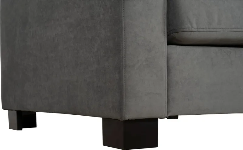 Atlas soffa 3-sits med hög rygg - Grå Chenille (Milton New 15) - Möbler - Soffa - 2 sits soffa