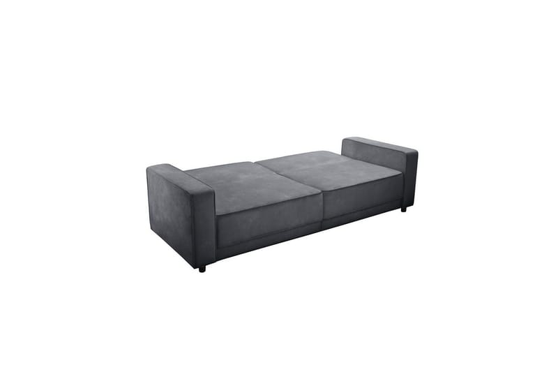 Bäddsoffa Allie Antracit, Sammet, 81x225x91 cm - Antracit, Sammet, 81x225x91 cm - Möbler - Soffa - Bäddsoffa
