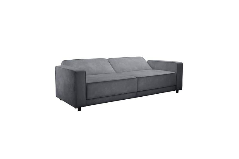 Bäddsoffa Allie Antracit, Sammet, 81x225x91 cm - Antracit, Sammet, 81x225x91 cm - Möbler - Soffa - Bäddsoffa
