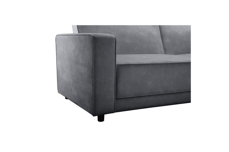 Bäddsoffa Allie Antracit, Sammet, 81x225x91 cm - Antracit, Sammet, 81x225x91 cm - Möbler - Soffa - Bäddsoffa