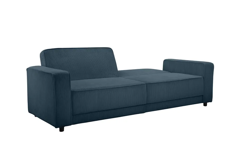 Bäddsoffa Allie Blå, Cordoroy, 81x225x91 cm - Blå, Cordoroy, 81x225x91 cm - Möbler - Soffa - Bäddsoffa