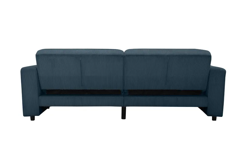 Bäddsoffa Allie Blå, Cordoroy, 81x225x91 cm - Blå, Cordoroy, 81x225x91 cm - Möbler - Soffa - Bäddsoffa