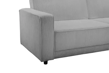 Bäddsoffa Allie Grå, Cordoroy, 81x225x91 cm - Grå, Cordoroy, 81x225x91 cm - Möbler - Soffa - Bäddsoffa