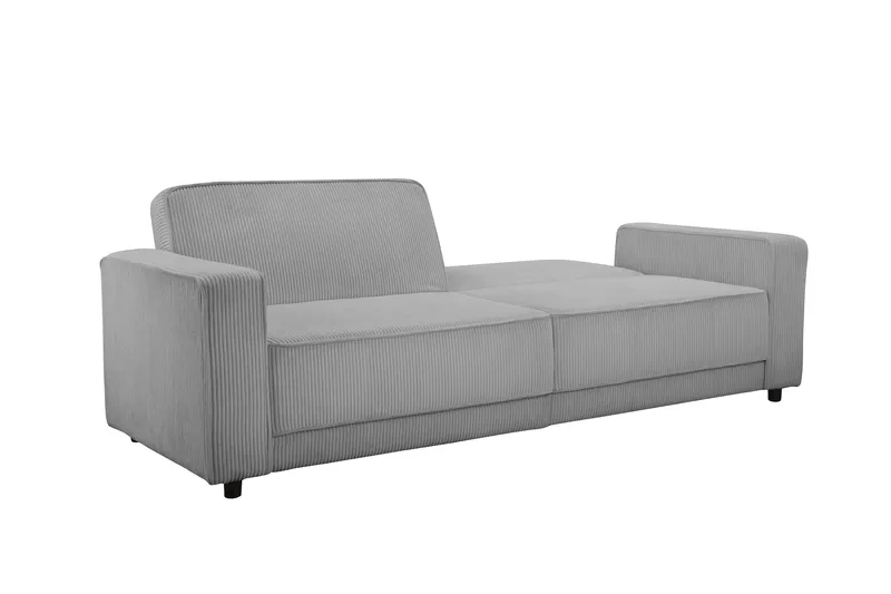 Bäddsoffa Allie Grå, Cordoroy, 81x225x91 cm - Grå, Cordoroy, 81x225x91 cm - Möbler - Soffa - Bäddsoffa