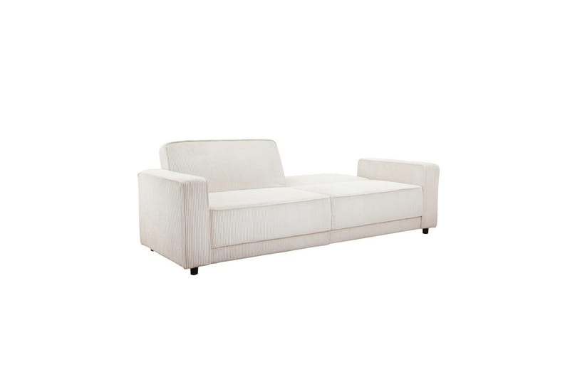 Bäddsoffa Allie Kräm, Cordoroy, 81x225x91 cm - Kräm, Cordoroy, 81x225x91 cm - Möbler - Soffa - Bäddsoffa
