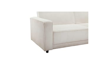 Bäddsoffa Allie Kräm, Cordoroy, 81x225x91 cm - Kräm, Cordoroy, 81x225x91 cm - Möbler - Soffa - Bäddsoffa