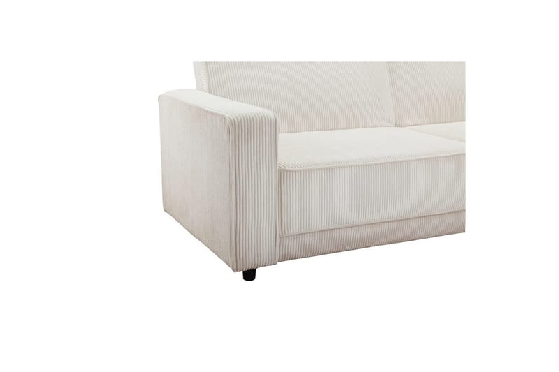 Bäddsoffa Allie Kräm, Cordoroy, 81x225x91 cm - Kräm, Cordoroy, 81x225x91 cm - Möbler - Soffa - Bäddsoffa