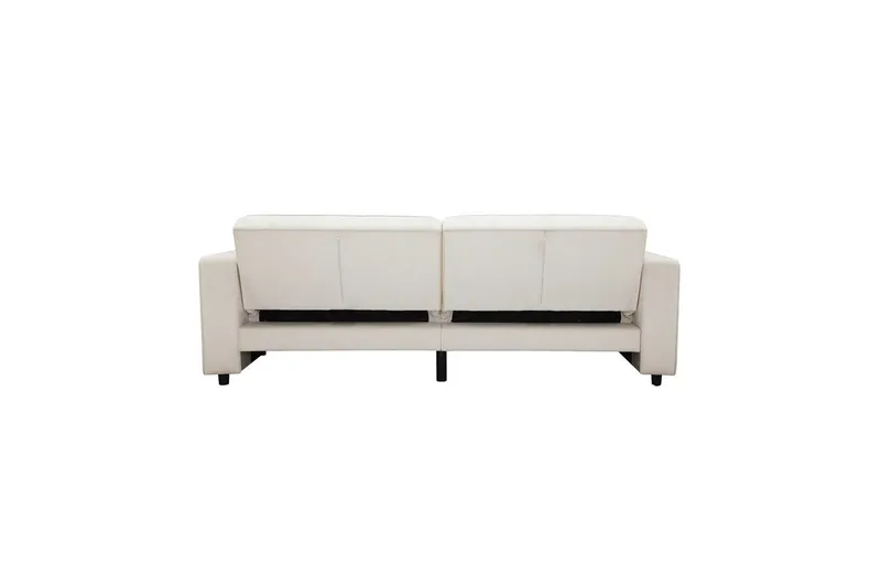 Bäddsoffa Allie Kräm, Sammet, 81x225x91 cm - Kräm, Sammet, 81x225x91 cm - Möbler - Soffa - Bäddsoffa