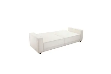 Bäddsoffa Allie Kräm, Sammet, 81x225x91 cm - Kräm, Sammet, 81x225x91 cm - Möbler - Soffa - Bäddsoffa
