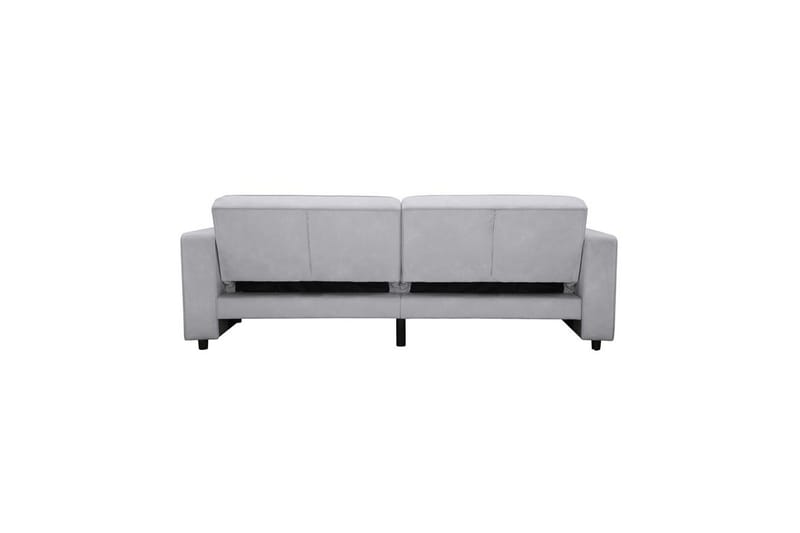 Bäddsoffa Allie Ljusgrå, Sammet, 81x225x91 cm - Ljusgrå, Sammet, 81x225x91 cm - Möbler - Soffa - Bäddsoffa