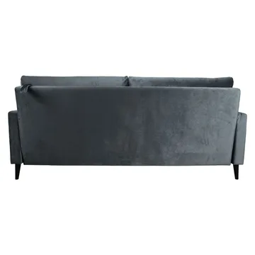 Bäddsoffa Anna med förvaringslåda sammet - grå - Möbler - Soffa - Bäddsoffa