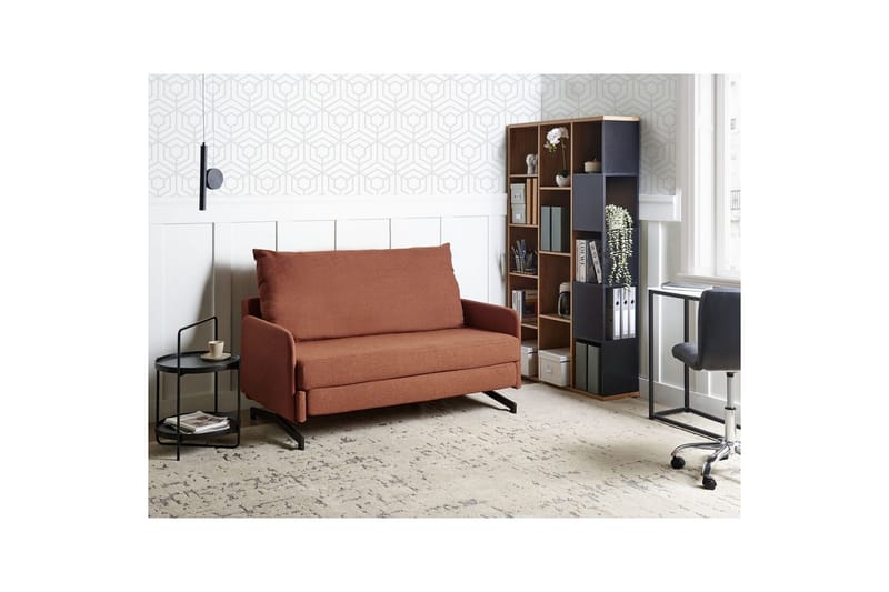 Bäddsoffa Belfast Röd, Svart - Röd, Svart - Möbler - Soffa - Soffgrupp