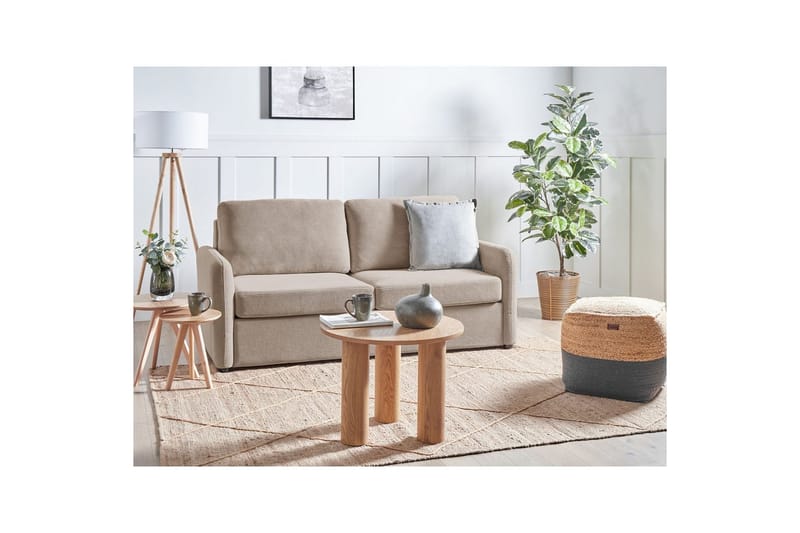 Bäddsoffa Bennas Taupe, svart - Taupe, svart - Möbler - Soffa - Soffgrupp