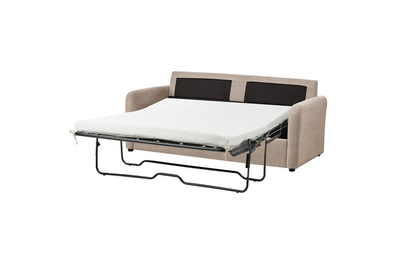 Bäddsoffa Bennas Taupe, svart - Taupe, svart - Möbler - Soffa - Soffgrupp