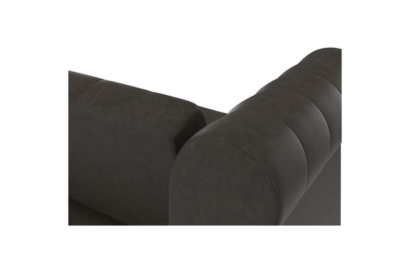 Bäddsoffa Felix 236x87x83 cm, Antracit, Mikrofiber/Trä/Metall - 236x87x83 cm, Antracit, Mikrofiber/Trä/Metall - Möbler - Soffa - Bäddsoffa