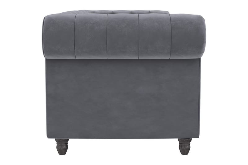 Bäddsoffa Felix 236x87x83 cm, Antracit, Sammet - 236x87x83 cm, Antracit, Sammet - Möbler - Soffa - Bäddsoffa